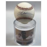 Lance Berkman Signed Baseball with Photo