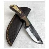 Handmade Steel Fixed Blade Knife w/ Sheath