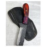 Handmade Steel Fixed Blade Knife w/ Sheath