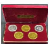 (5) 1979 Isle of Man Tynwald Crowns, Pobjoy Box