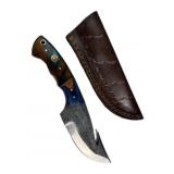 Handmade Steel Fixed Blade Knife w/ Sheath