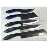 (5) Damascus Steel Chef