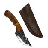 Handmade Steel Fixed Blade Knife w/ Sheath