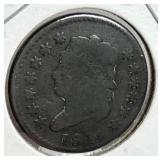 1814 US Classic Head Large Cent, Crosslet 4, Good