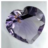 2.46 Carat Heart Shaped Amethyst Gemstone