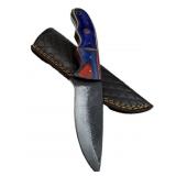 Handmade Steel Fixed Blade Knife w/ Sheath