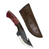 Handmade Steel Fixed Blade Knife w/ Sheath