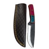 Handmade Steel Fixed Blade Knife w/ Sheath