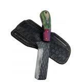 Handmade Steel Fixed Blade Knife w/ Sheath