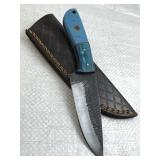 Handmade Steel Fixed Blade Knife w/ Sheath