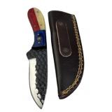 Handmade Steel Fixed Blade Knife w/ Sheath