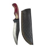 Handmade Steel Fixed Blade Knife w/ Sheath
