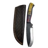 Handmade Steel Fixed Blade Knife w/ Sheath