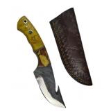 Handmade Steel Fixed Blade Knife w/ Sheath