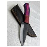 Handmade Steel Fixed Blade Knife w/ Sheath