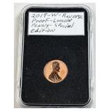 2019-W US Lincoln Shield Cent, Reverse Proof