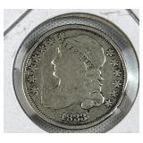 1833 US Capped Bust Silver Dime, Type II