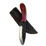Handmade Steel Fixed Blade Knife w/ Sheath