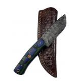 Handmade Steel Fixed Blade Knife w/ Sheath