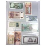 (9) World Banknotes, Mostly Crisp Uncirculated