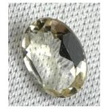 0.70 ct Oval-Cut Pale Citrine Gemstone