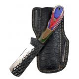 Handmade Steel Fixed Blade Knife w/ Sheath