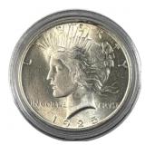 1925 US Peace Silver Dollar, 90% Silver