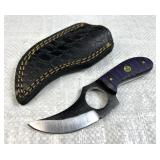 Handmade Steel Fixed Blade Knife w/ Sheath