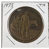 1973 Texas Ranger 150th Anniversary Bronze Medal