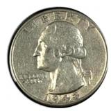 1943 Silver Washington Quarter WWII Era XF+
