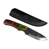 Handmade Steel Fixed Blade Knife w/ Sheath