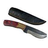 Handmade Steel Fixed Blade Knife w/ Sheath