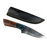 Handmade Steel Fixed Blade Knife w/ Sheath