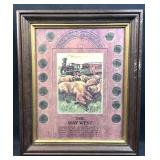 US Buffalo Nickel Collection in Display Frame