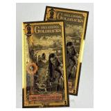 (2) 2 Goldbacks 24K, Oklahoma .999 Gold