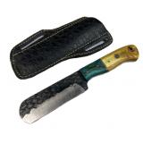 Handmade Steel Fixed Blade Knife w/ Sheath