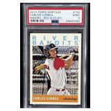 2013 Carlos Correa Heritage Red Sleeves PSA 9