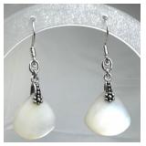 925 Sterling Silver Mother of Pearl Earrings