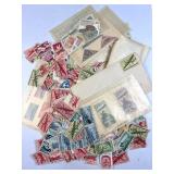 US + World Stamp Mix w/ Air Mail Postage