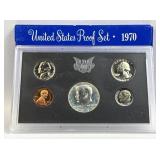 1970 US Proof Coin Set, 40% Silver Kennedy Half
