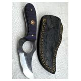 Handmade Steel Fixed Blade Knife w/ Sheath