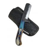 Handmade Steel Fixed Blade Knife w/ Sheath