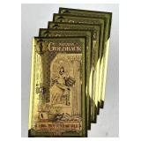 (5) 1 Goldbacks 24K, Nevada .999 Gold