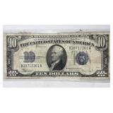 1934C US $10 Silver Certificate, Blue Seal