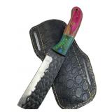 Handmade Steel Fixed Blade Knife w/ Sheath