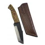 Handmade Steel Fixed Blade Knife w/ Sheath