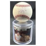 Julio Lugo Signed Baseball & Signing Photo
