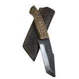 Handmade Steel Fixed Blade Knife w/ Sheath