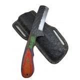 Handmade Steel Fixed Blade Knife w/ Sheath