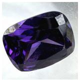 5.33 ct Purple Emerald-Cut Stone